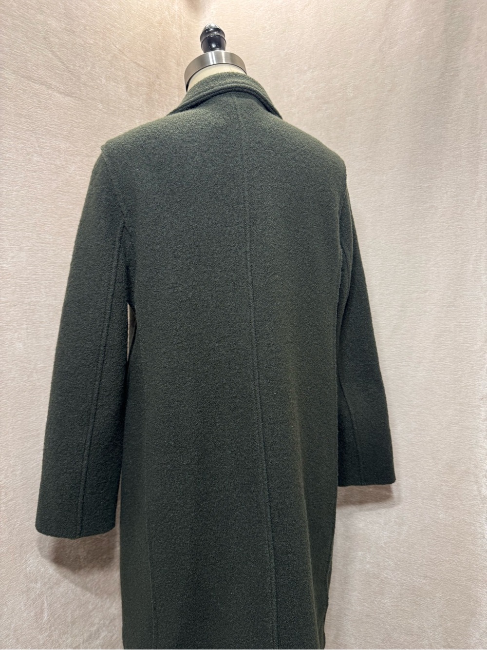 Women's JCrew Olive Green Daphne Wool Coat | 6 - Picture 8 of 11